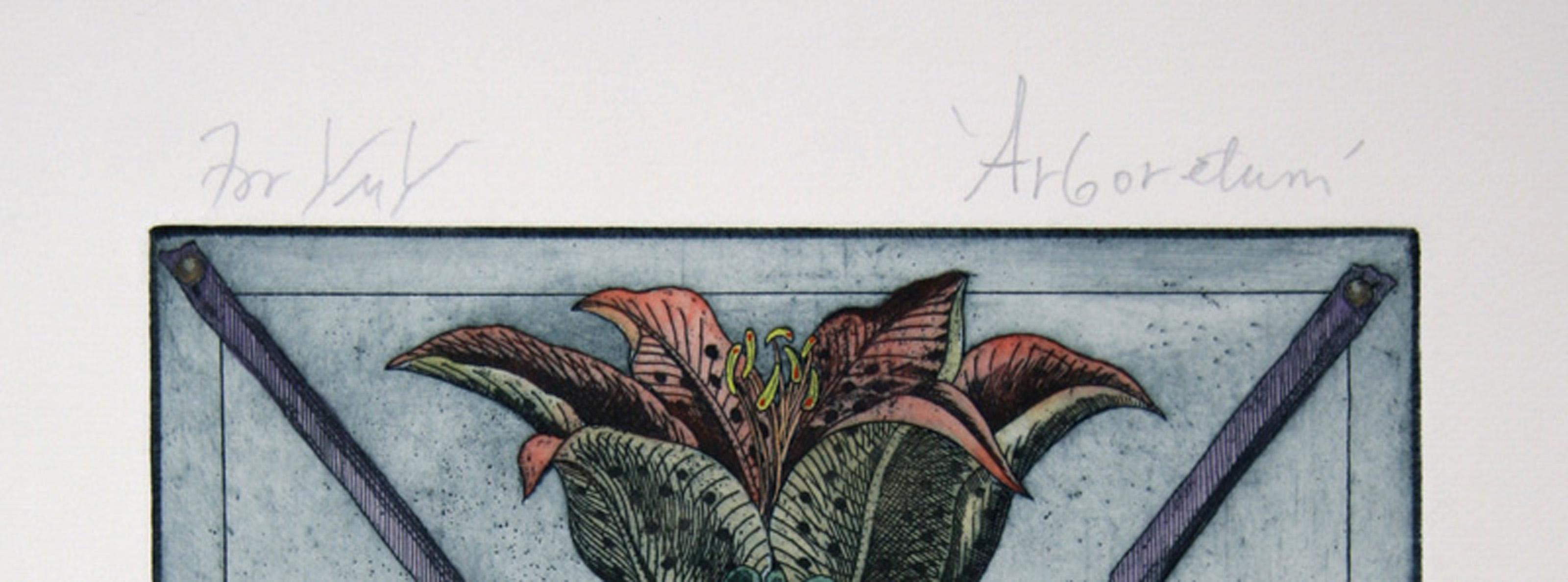 Arboretum – Amulett, Aquatinta-Radierung von Tighe O'Donoghue im Angebot 3