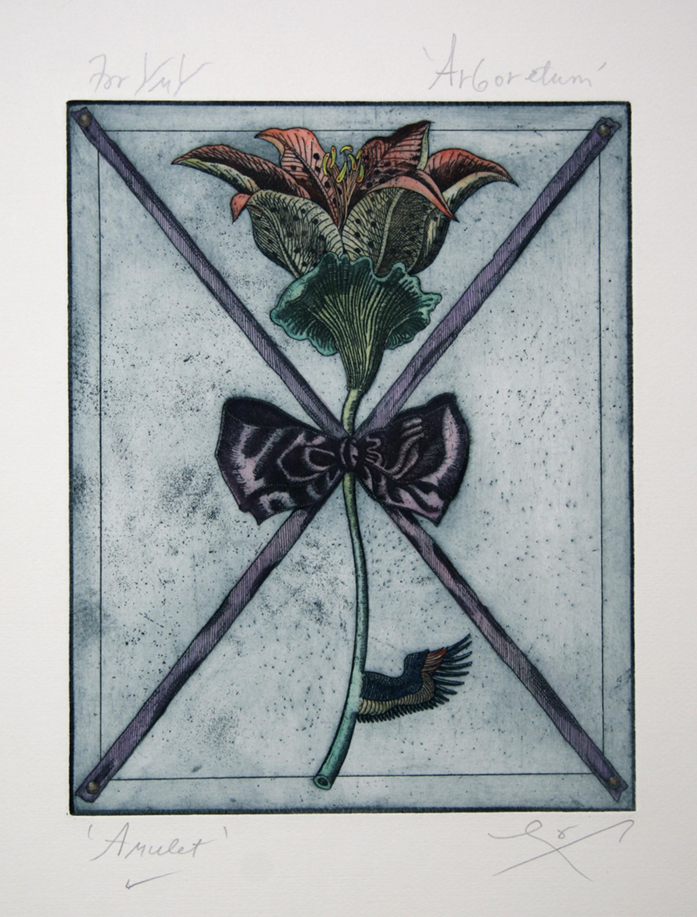 Arboretum - Amulet, Aquatint Etching by Tighe O'Donoghue