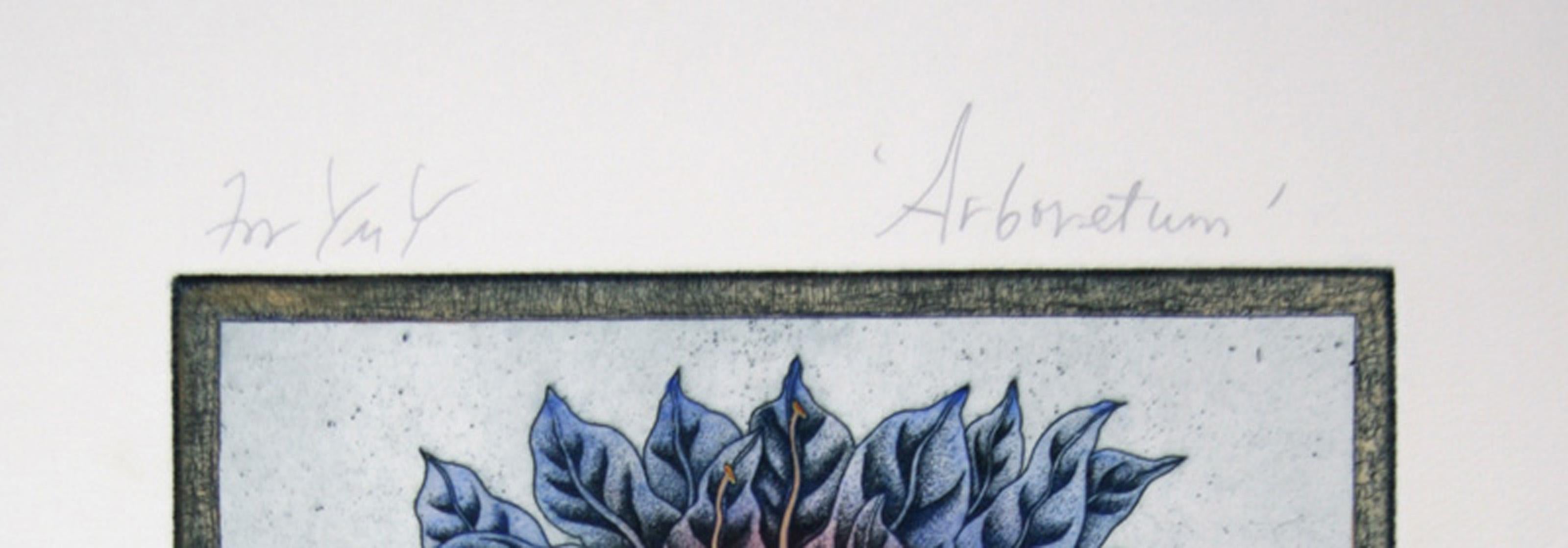 Arboretum - Ramage, Aquatint Etching by Tighe O'Donoghue For Sale 3