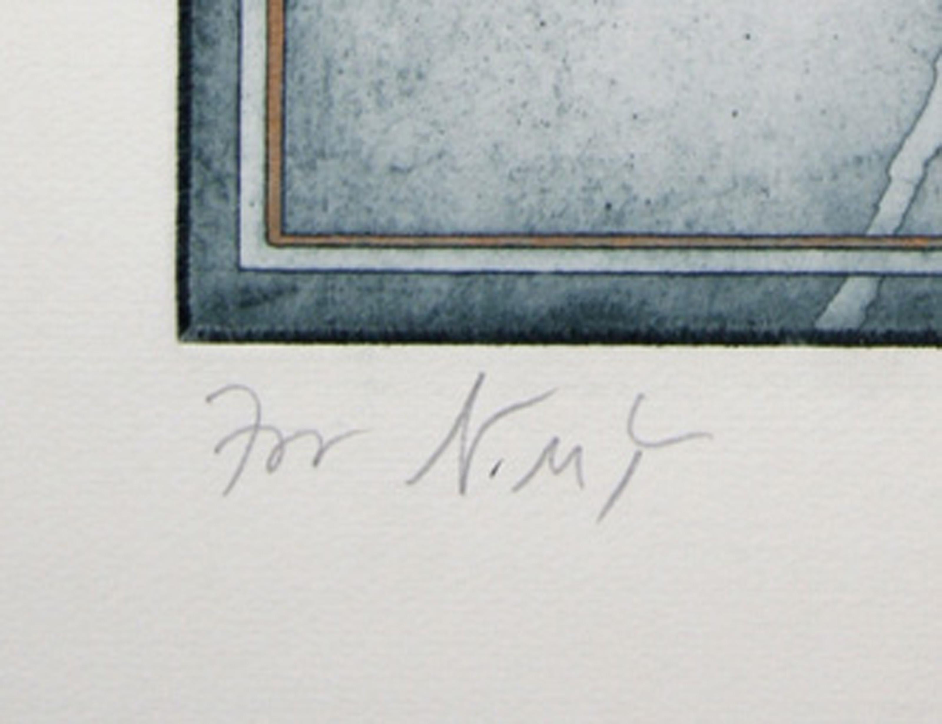 Arboretum (with Snail), Aquatint Etching by Tighe O'Donoghue For Sale 3