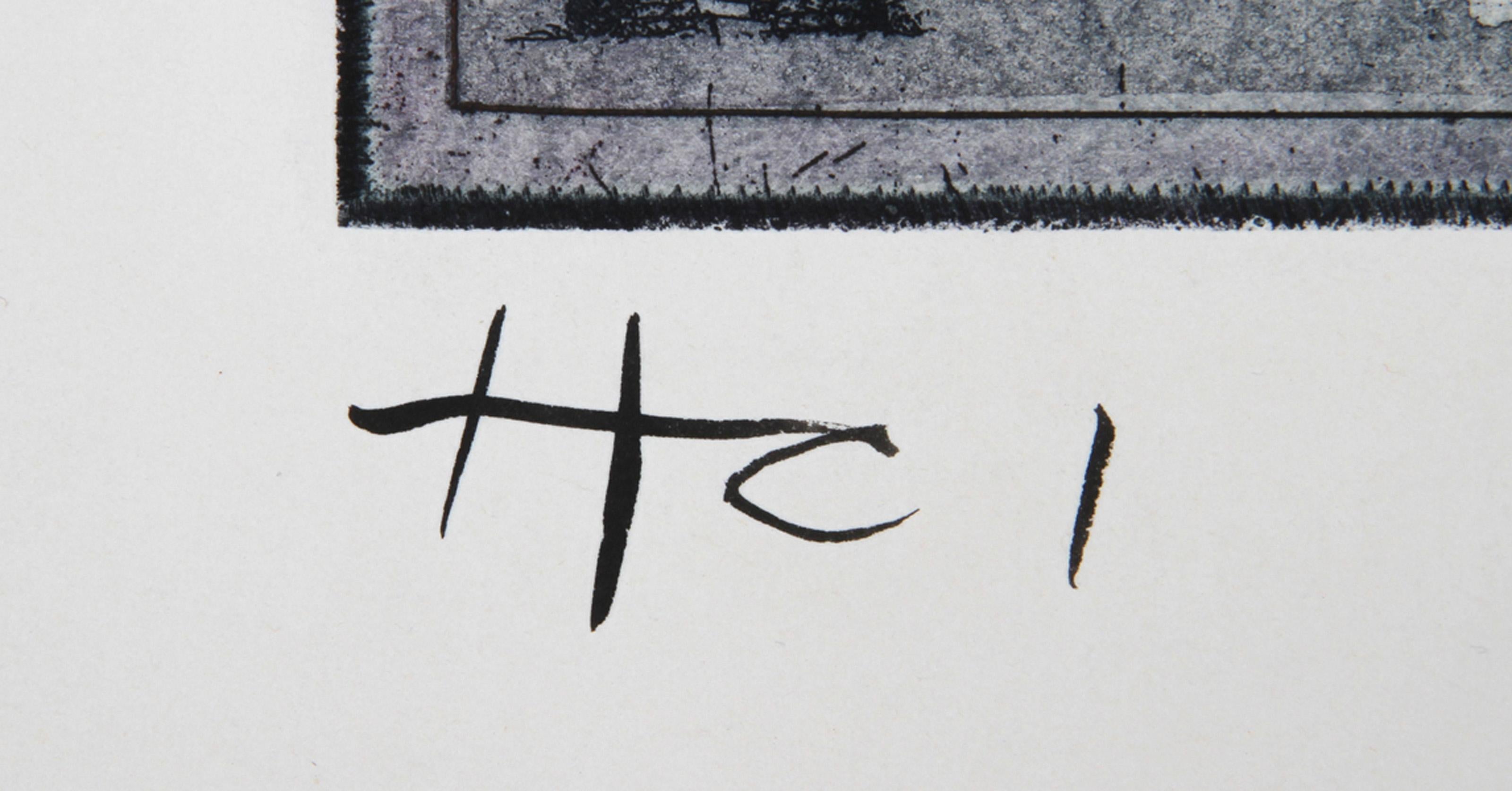 Ariel (variant), Aquatint Etching by Tighe O'Donoghue For Sale 2
