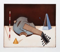 Cradle Song, Surrealist Aquatint Etching by Tighe O'Donoghue