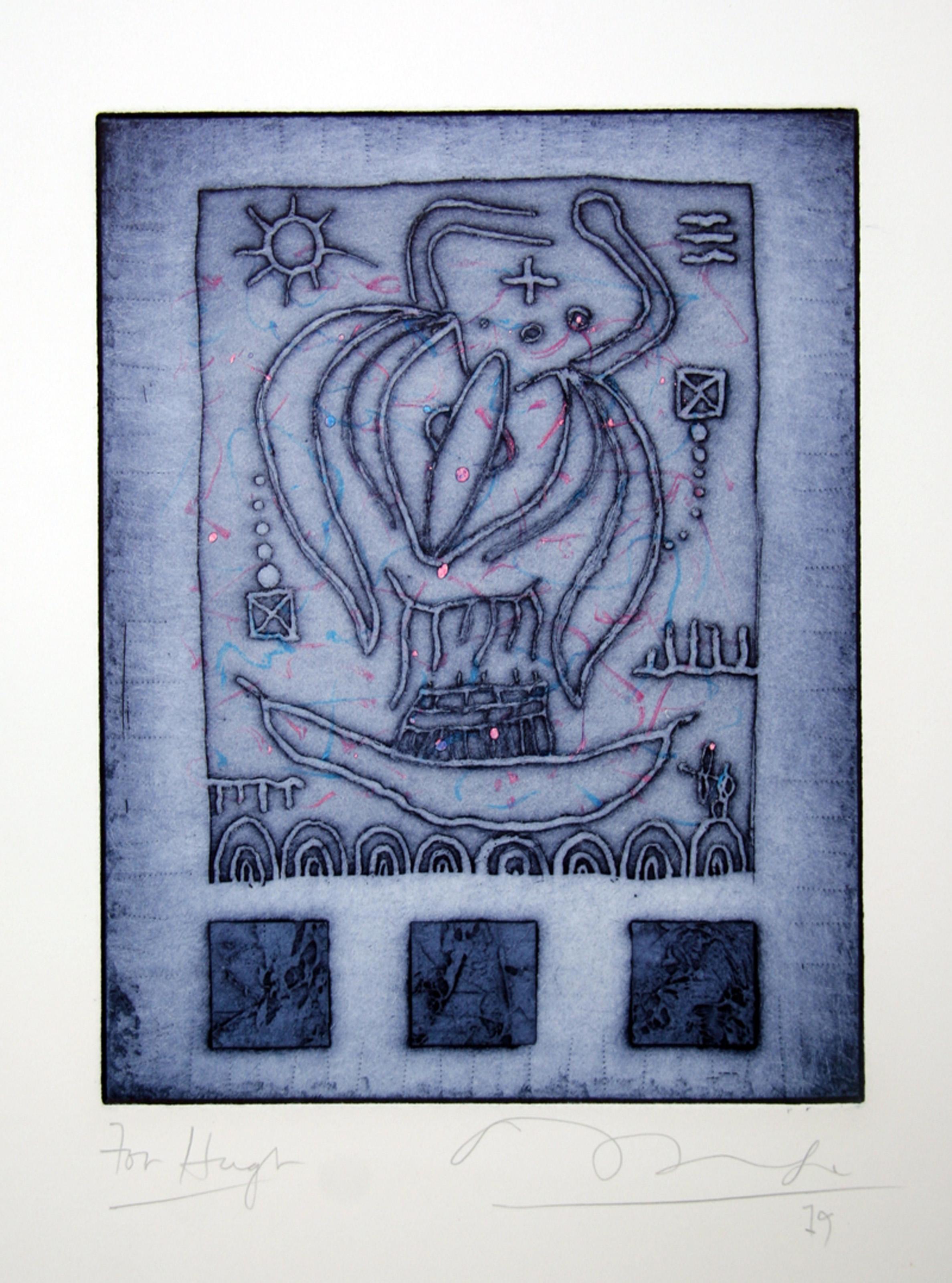 Dialects of Paradise #1, Aquatint Etching by Tighe O'Donoghue