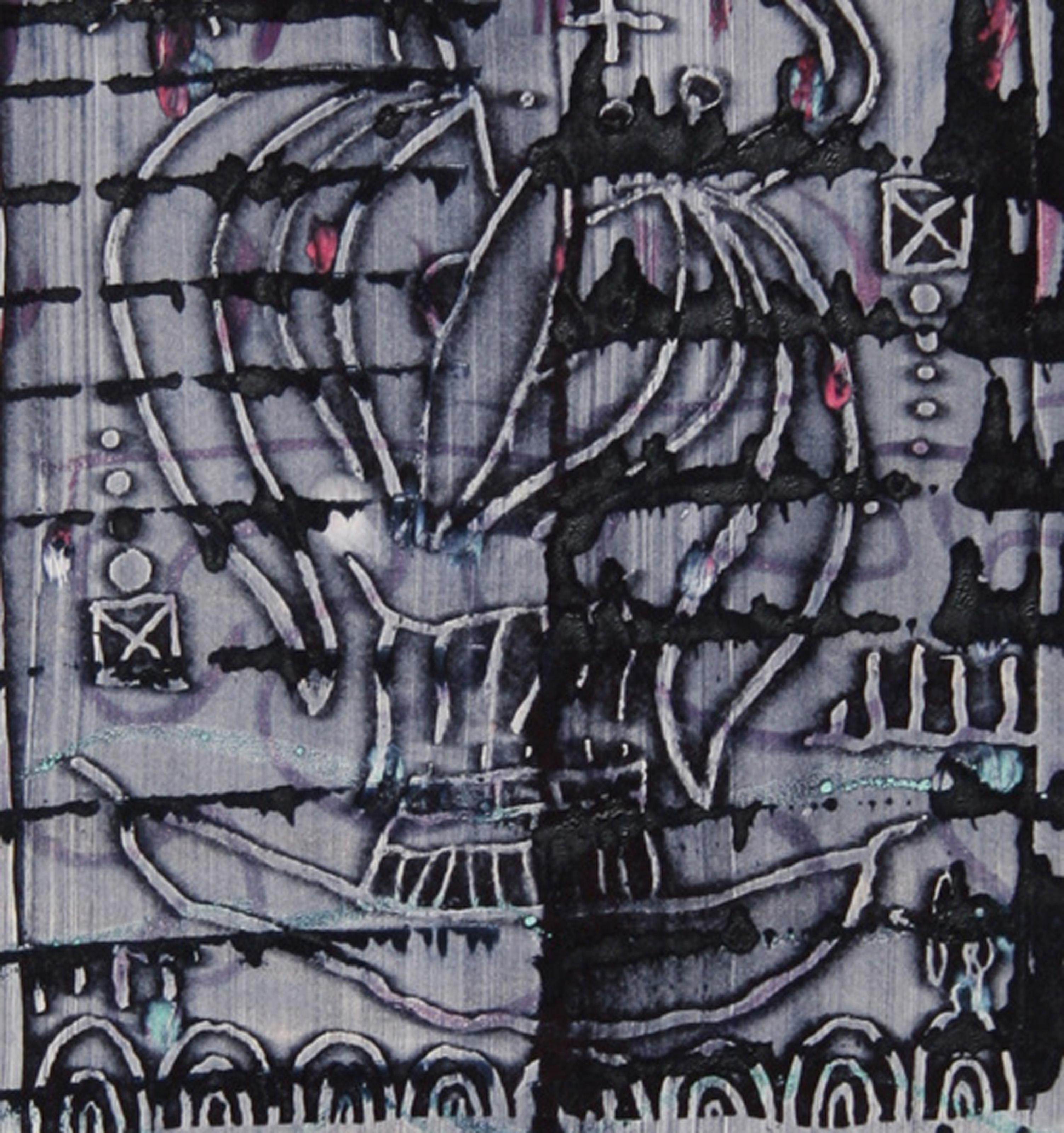 Dialects of Paradise I - Darker, Aquatint Etching by Tighe O'Donoghue For Sale 1