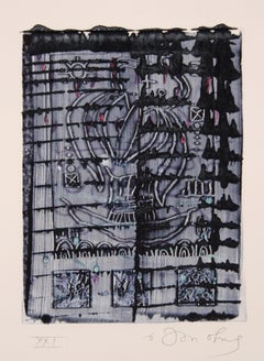 Dialects of Paradise I - Darker, Aquatint Etching by Tighe O'Donoghue