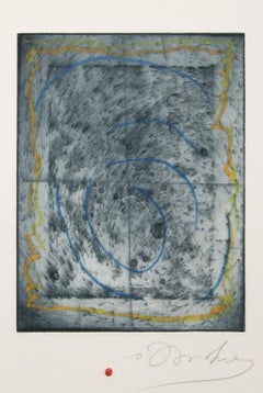 Abstracto lunar, aguafuerte de Tighe O'Donoghue