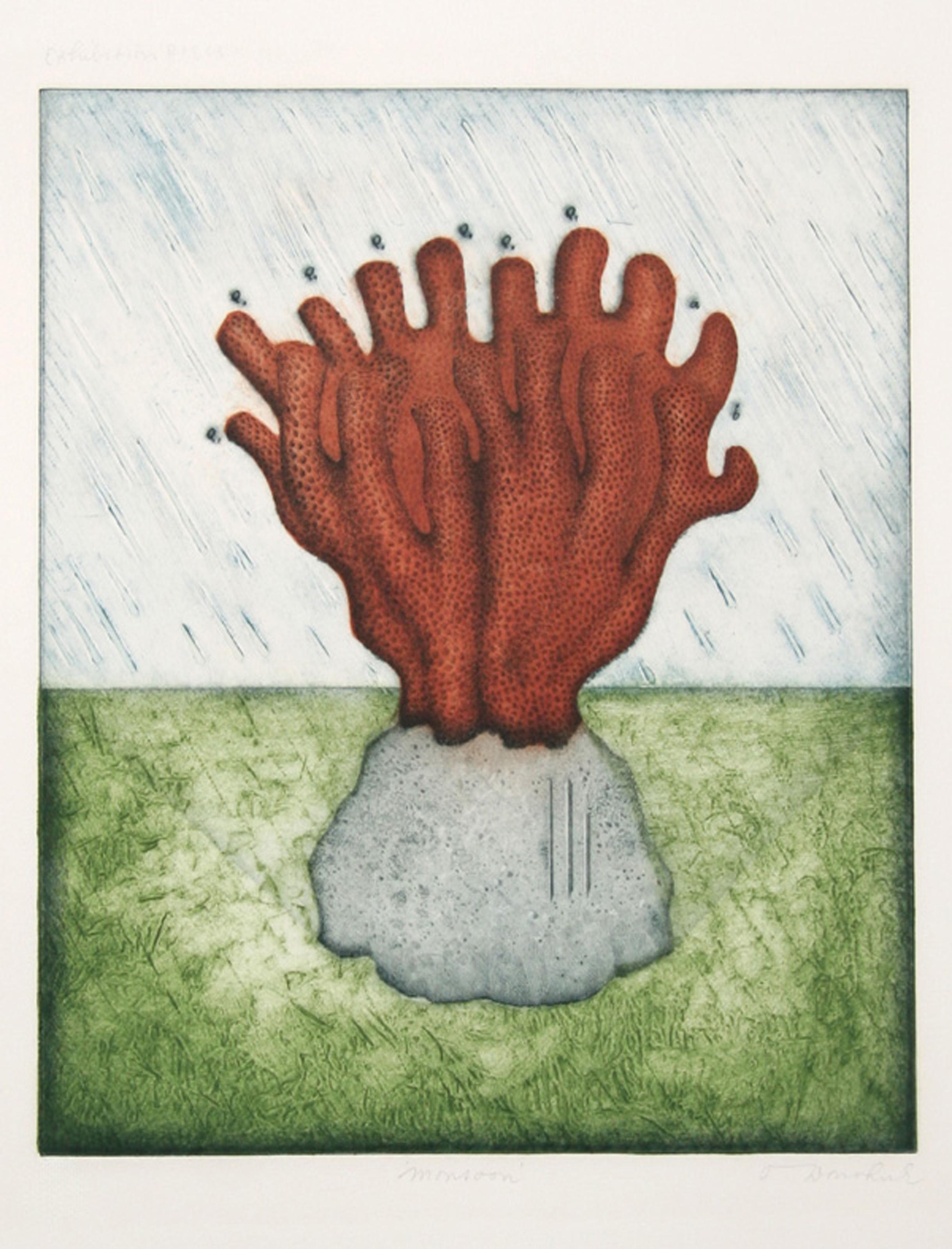 Gravure à l'aquatinte Monsoon de Tighe O'Donoghue