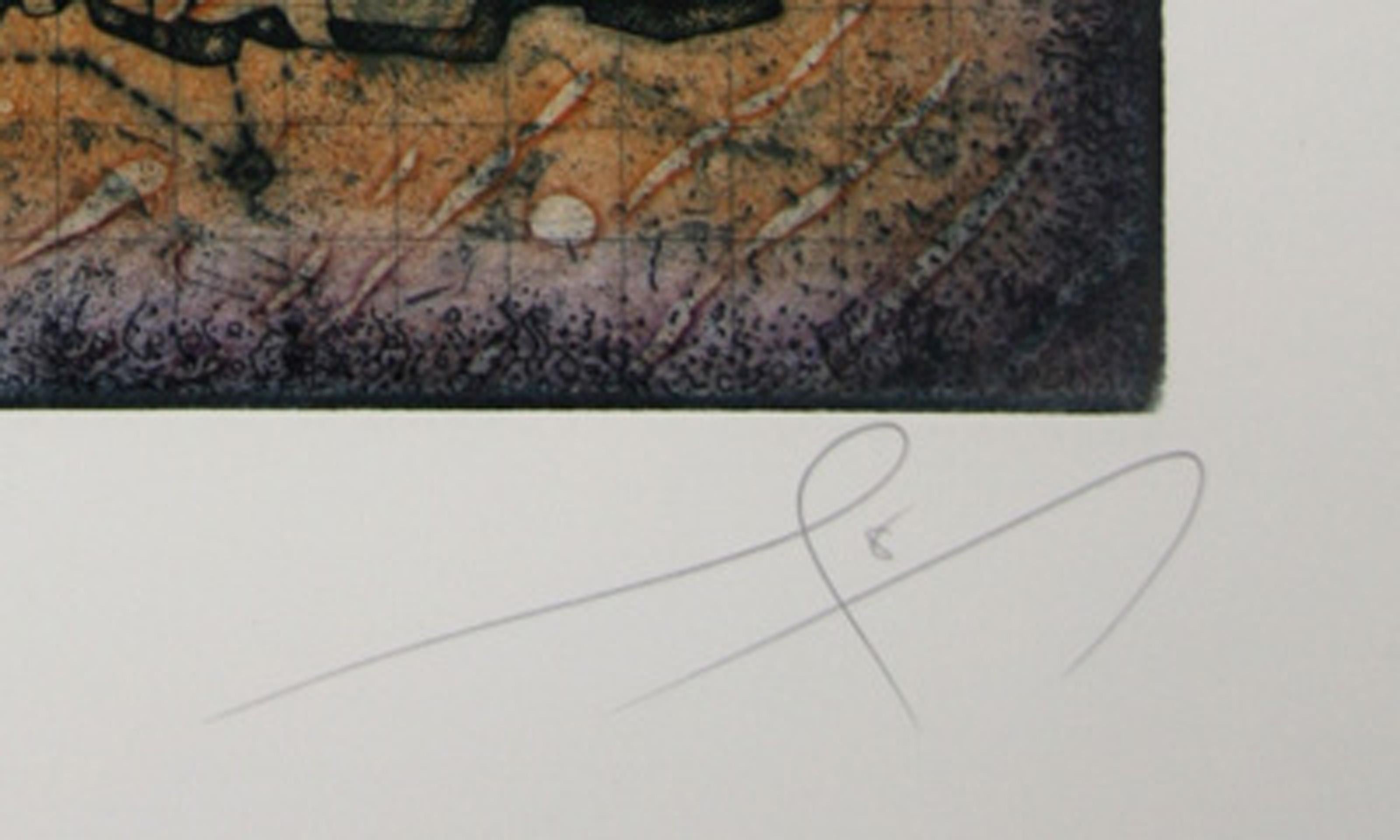 Mu, Aquatint Etching by Tighe O'Donoghue For Sale 3