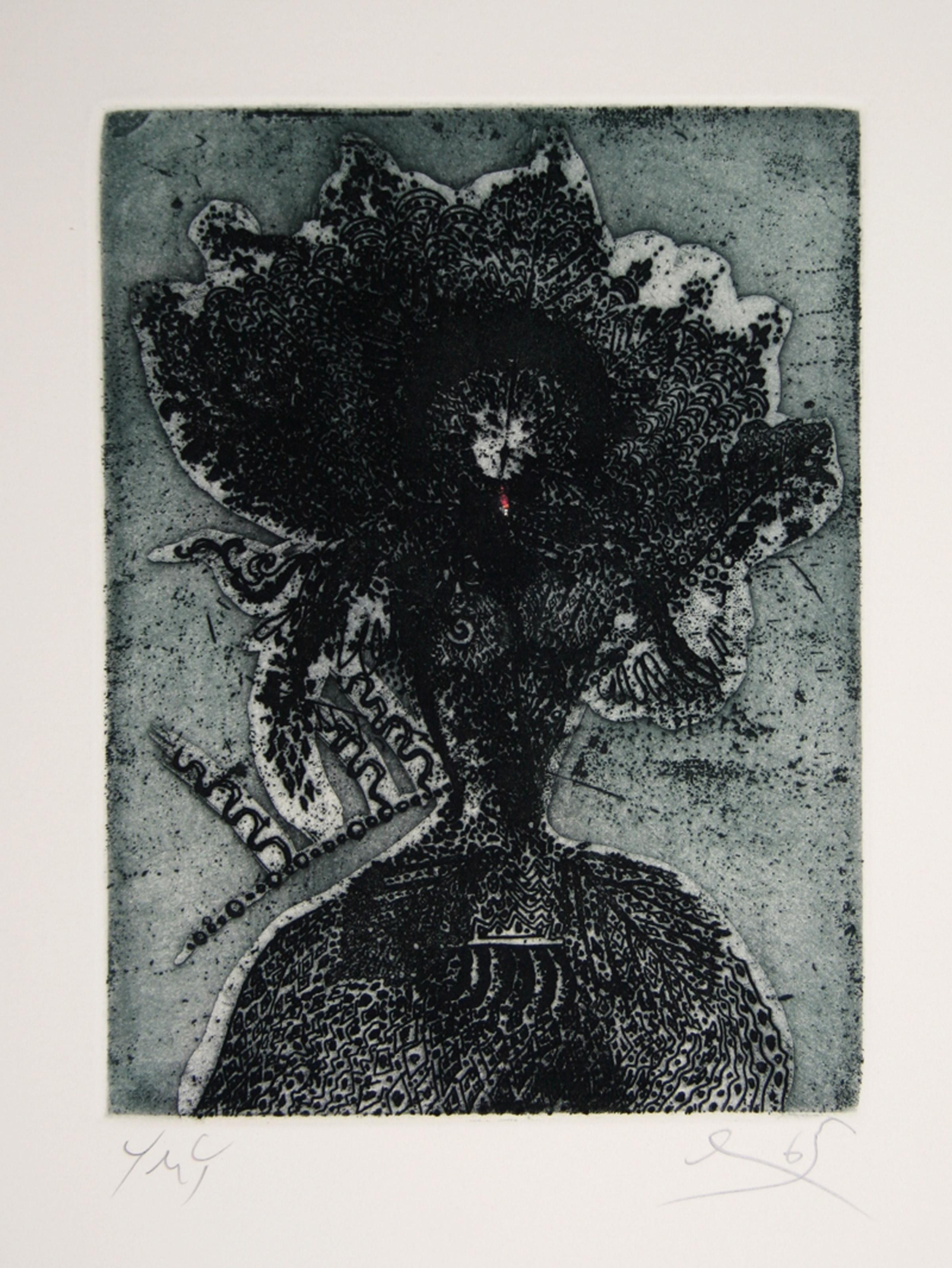 Shah Mat Suite - Lady MacBeth, Aquatinta-Radierung von Tighe O'Donoghue