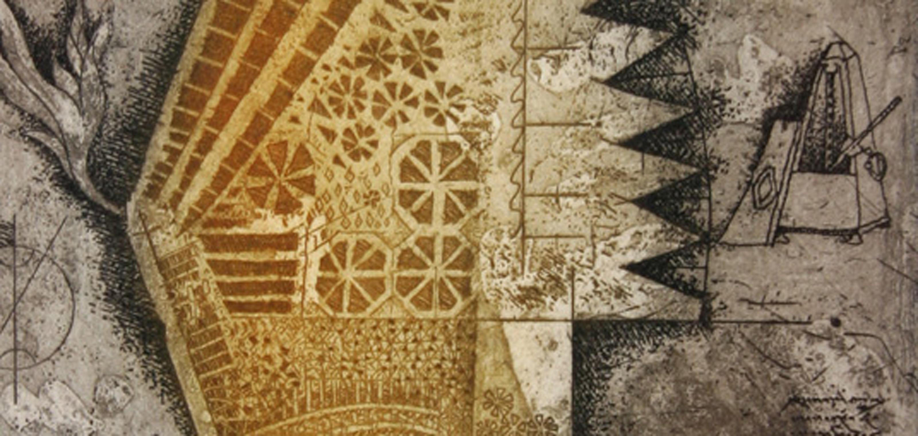 Lévrier, gravure à l'aquatinte de Tighe O'Donoghue en vente 2