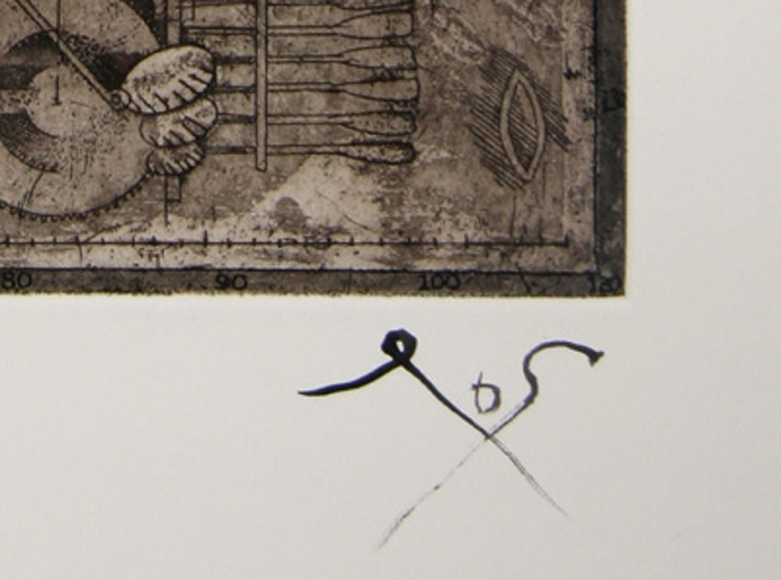 Lévrier, gravure à l'aquatinte de Tighe O'Donoghue en vente 3