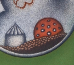 Tiger, Goldfish and Bowl - Surrealist Aquatint Etching by Tighe O'Donoghue