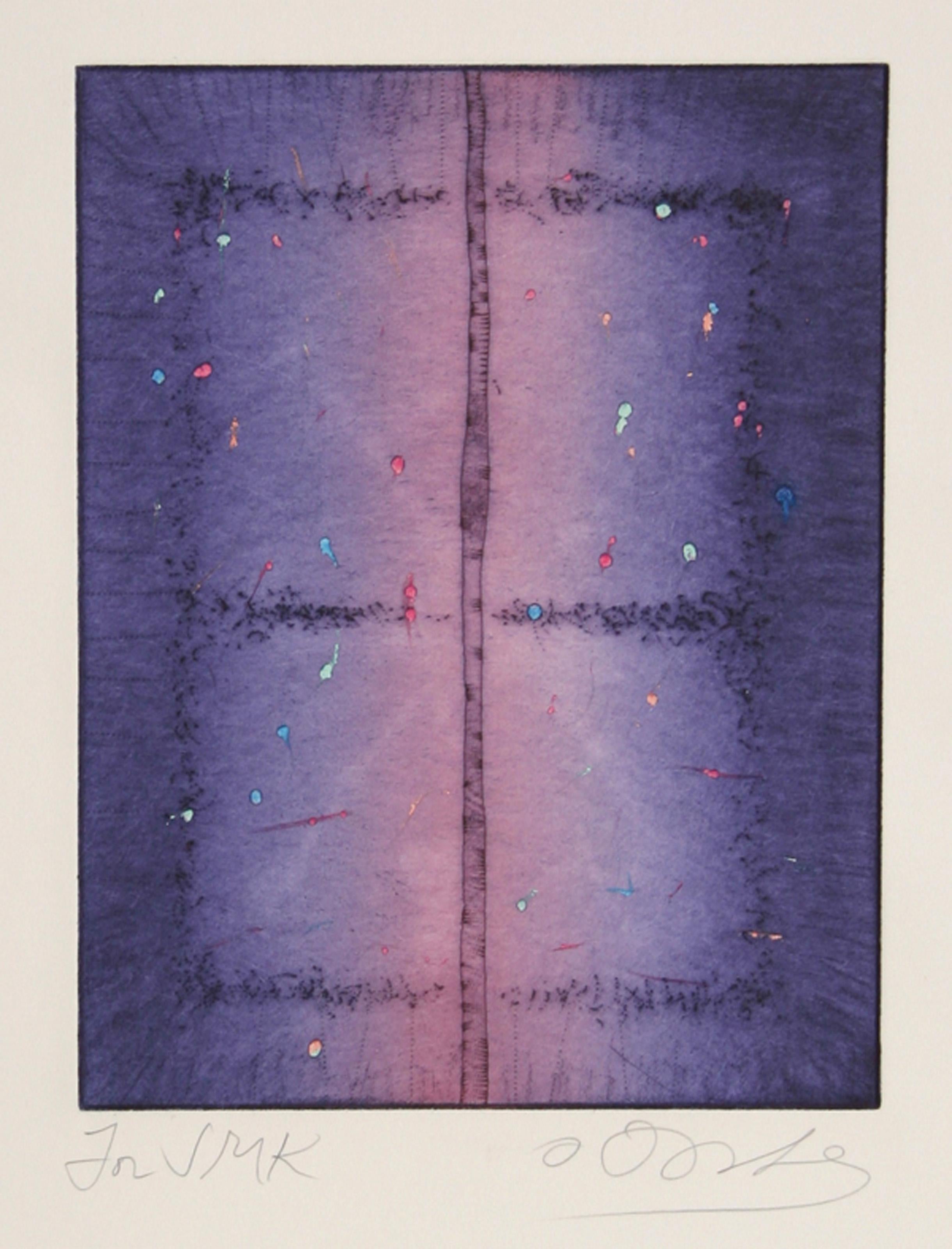 Senza titolo - Astratto di lombrico I
Tighe O'Donoghue, americano (1942-2023)
Data: circa 1980
Acquaforte con acquatinta, firmata a matita
Dimensioni dell'immagine: 14 x 11 pollici
Dimensioni: 27 x 22 pollici (68,58 cm x 55,88 cm)