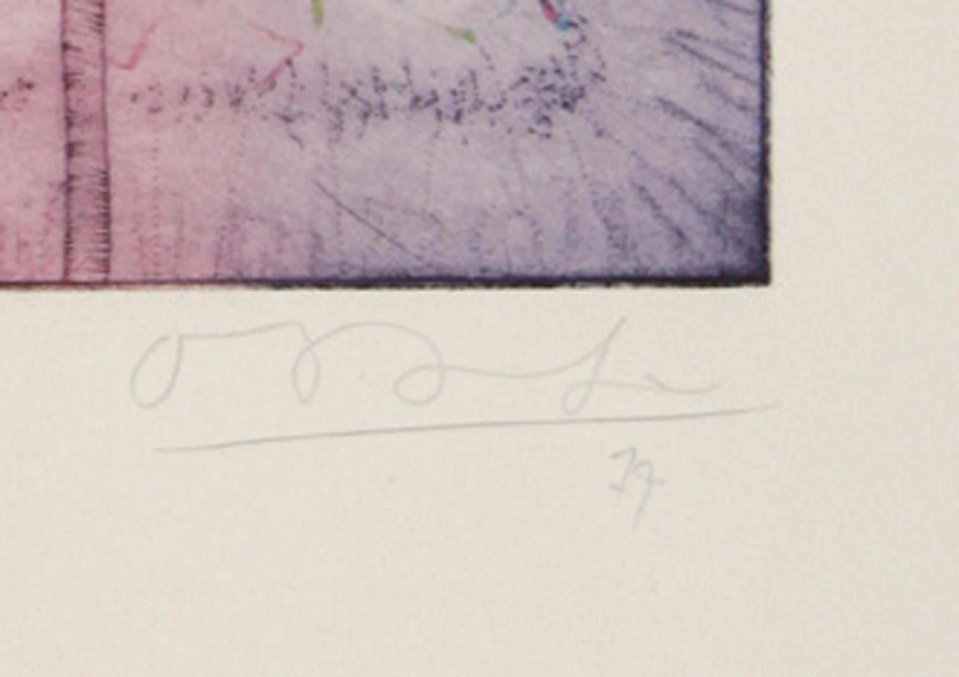 Untitled - Earthworm Abstract II, Aquatint Etching by Tighe O'Donoghue For Sale 3