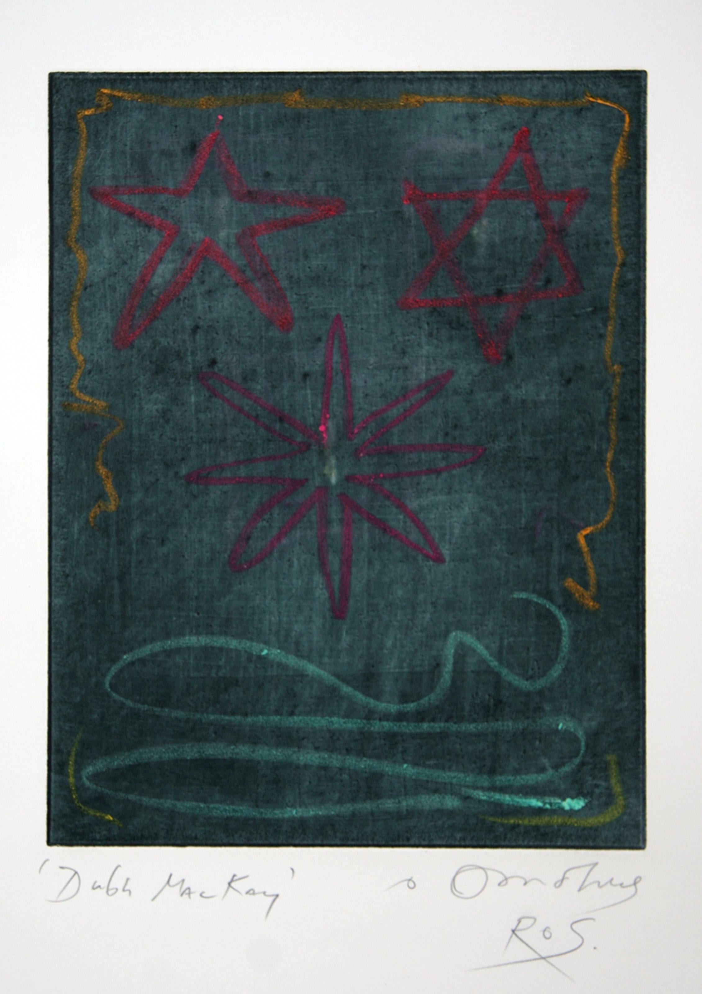 Senza titolo - Tre stelle
Tighe O'Donoghue, americano (1942-2023)
Data: circa 1981
Acquaforte con acquatinta, firmata a matita
Dimensioni: 28 x 22 pollici (71,12 x 55,88 cm)