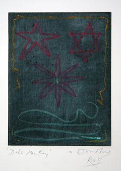 Sin título - Tres estrellas, aguafuerte de Tighe O'Donoghue
