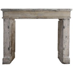 Tight Antique Fireplace from the 19th Century, Campagnarde Style