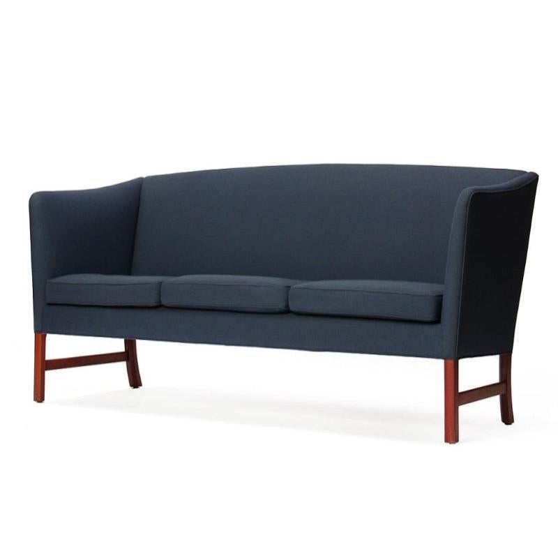 Danish Tight Back Sofa by Ole Wanscher for A.J. Iversen For Sale