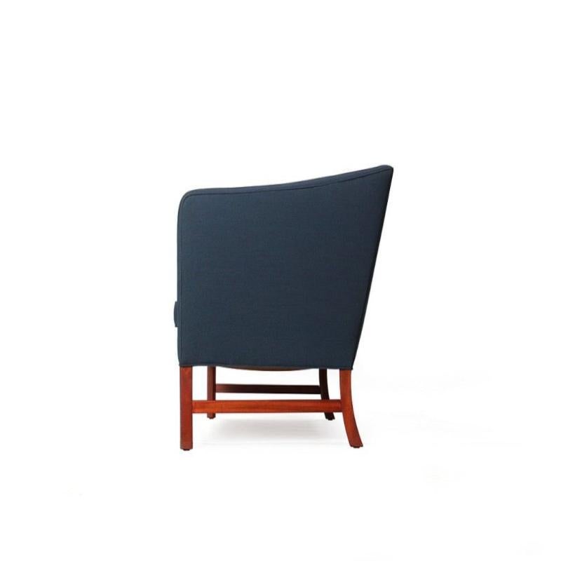 Tight Back Sofa by Ole Wanscher for A.J. Iversen In Fair Condition For Sale In Sagaponack, NY
