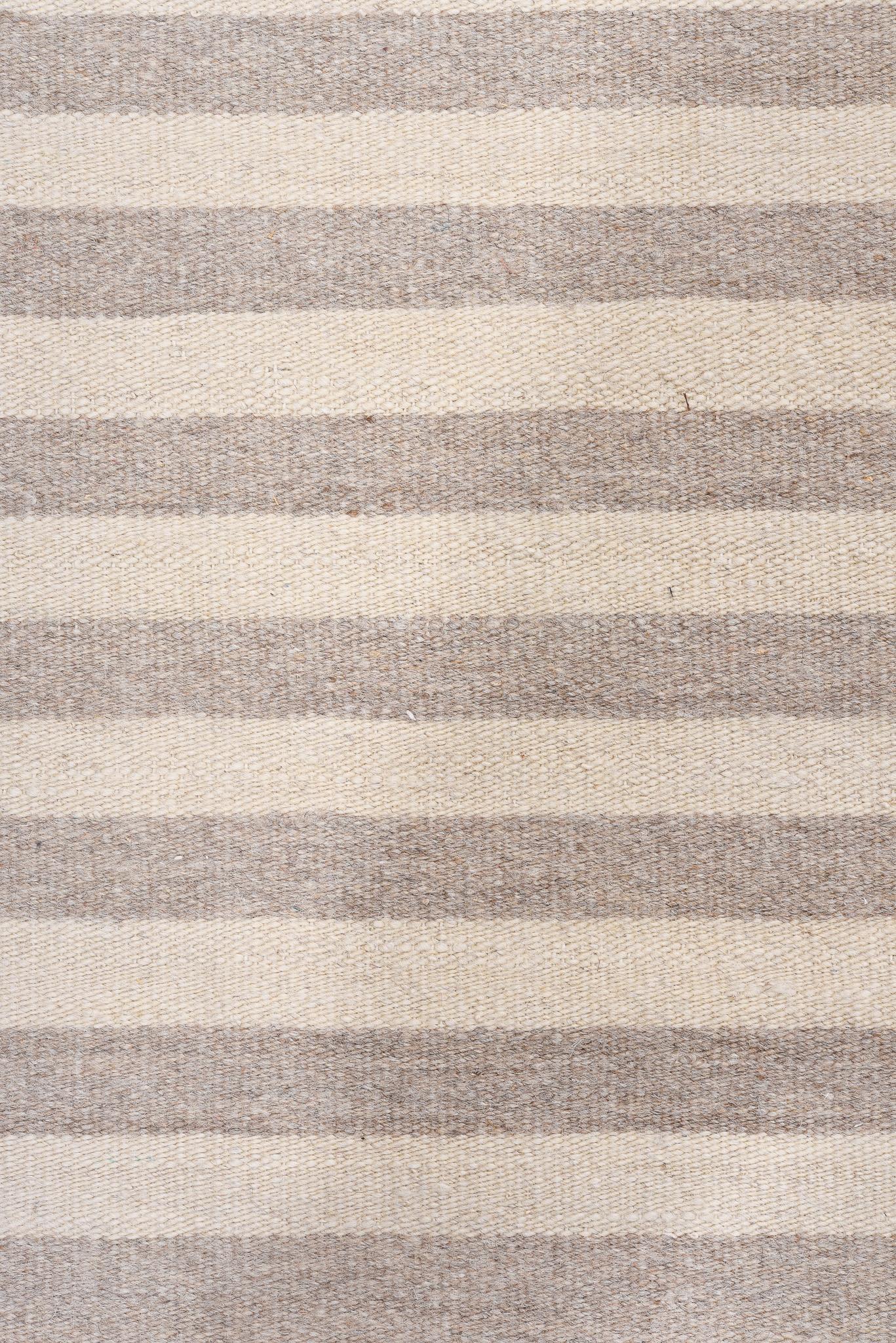 Wool Tight Stripe Kilim For Sale