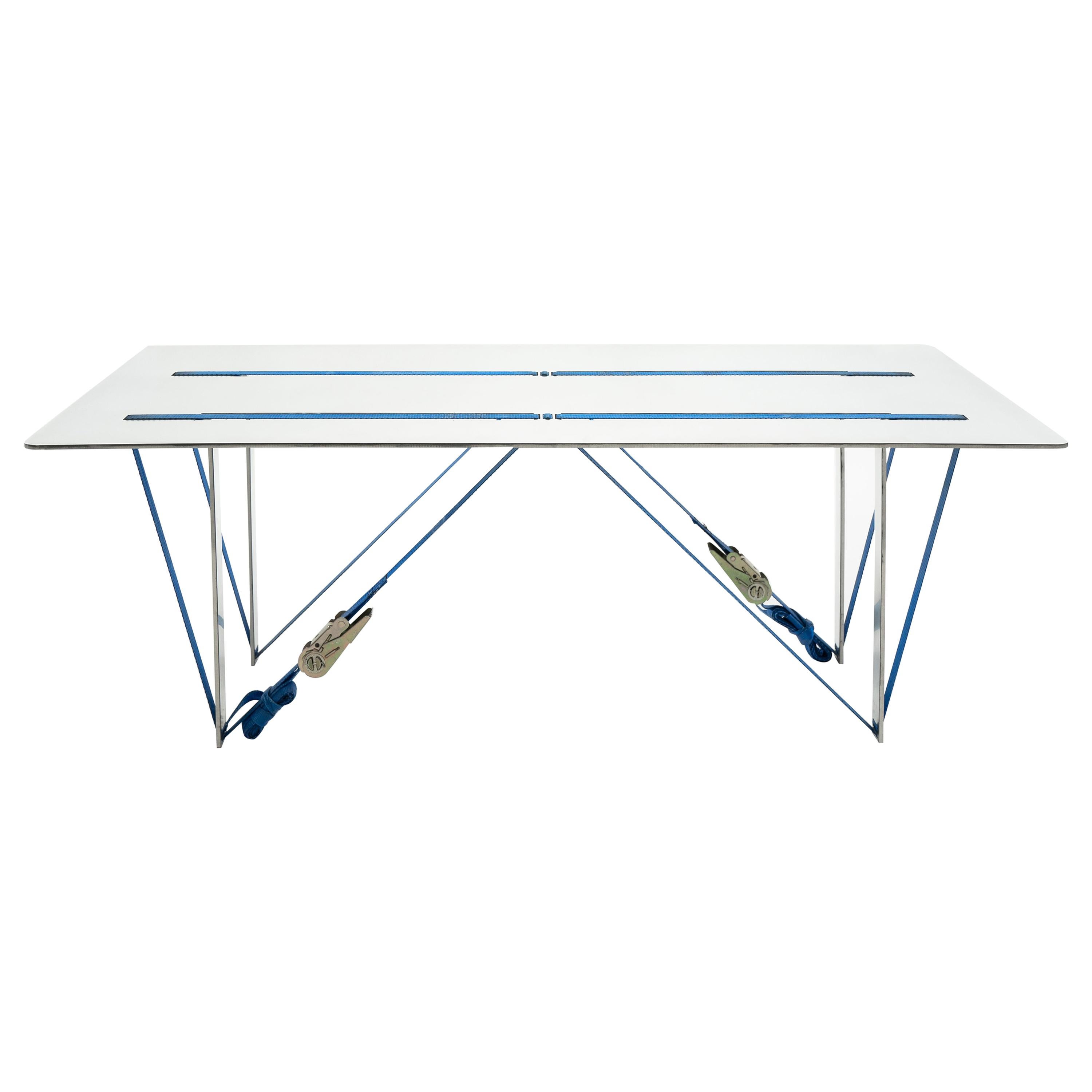 Tighten Side Table Contemporary Table in Aluminium by Nebbia Works