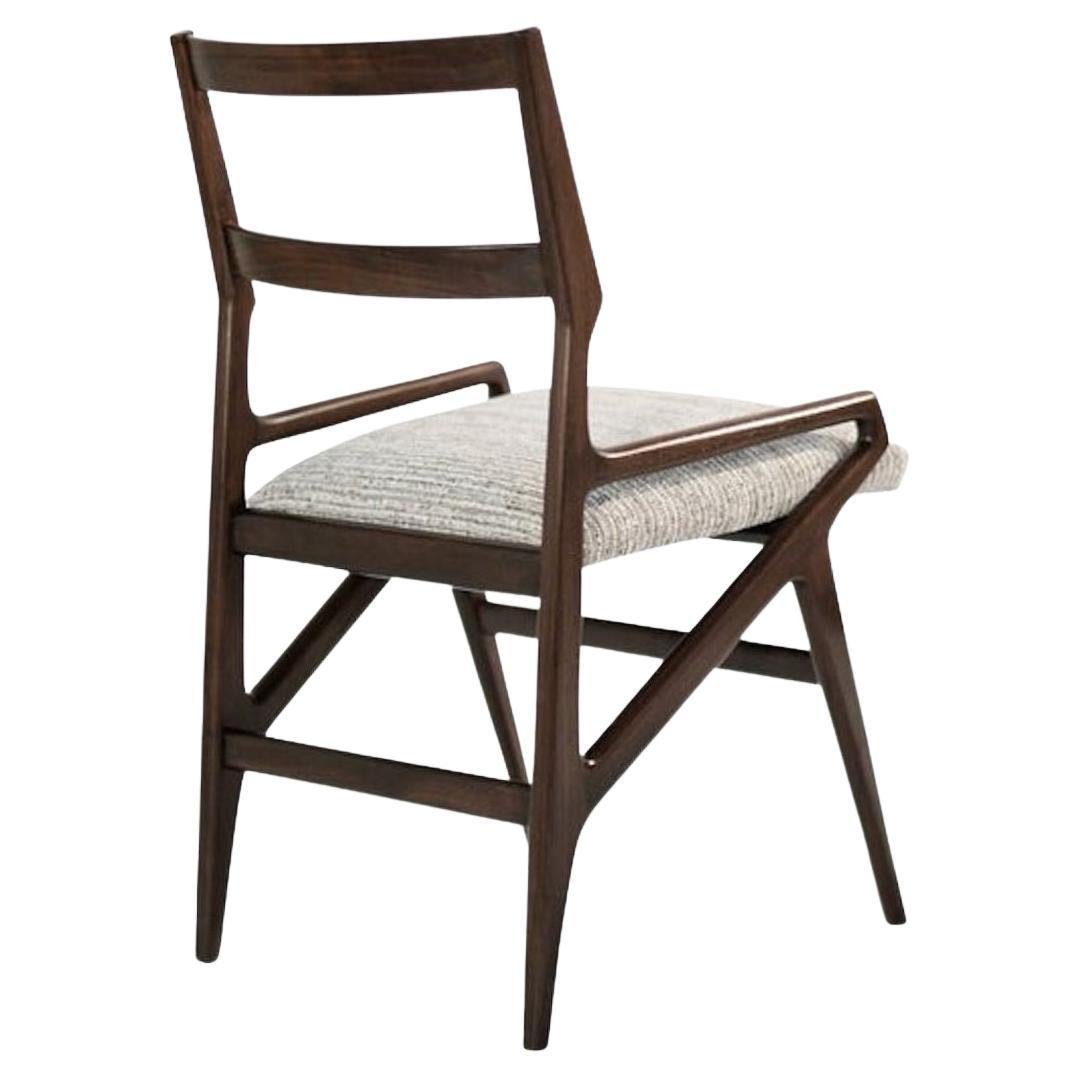 Rustic Modern Dining Chair with Turned Finials by Martin and Brockett
