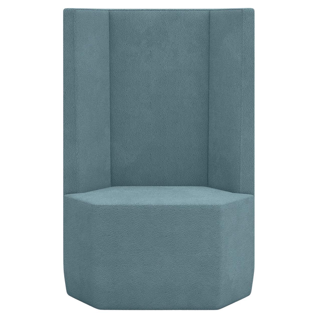 Tigram Tall Air-Force Light Blue Armchair by Italo Pertichini For Sale