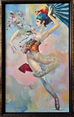 Performance, Figurative, Original oil Painting, Ready to Hang