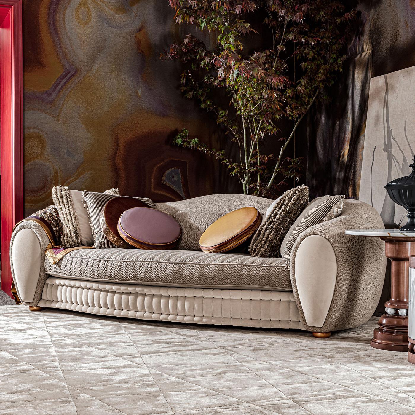 Contemporary Tigran Jacquard Sofa For Sale