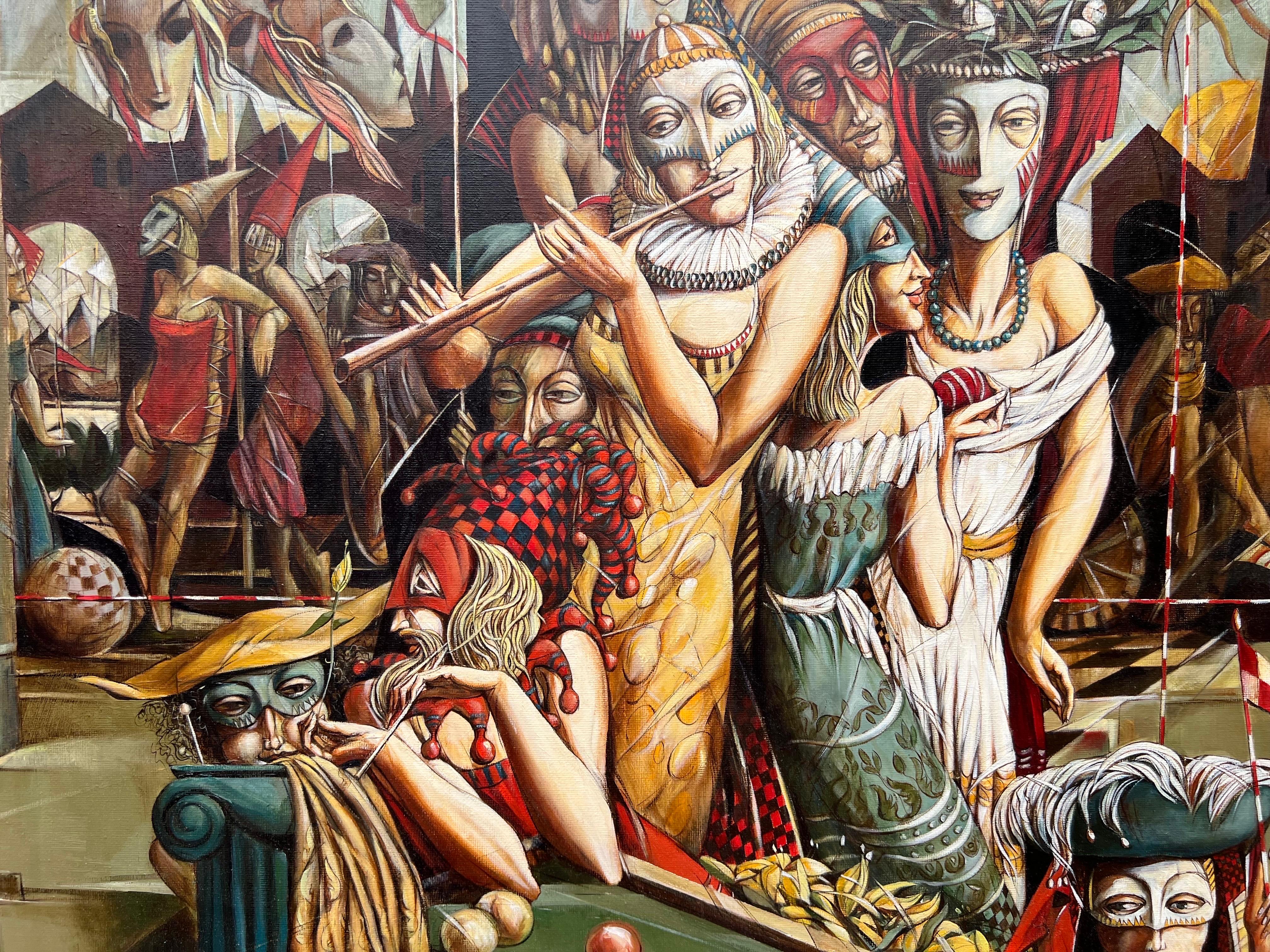 Payasos contemporáneos en el circo de la vida, Mascarada . en venta 9
