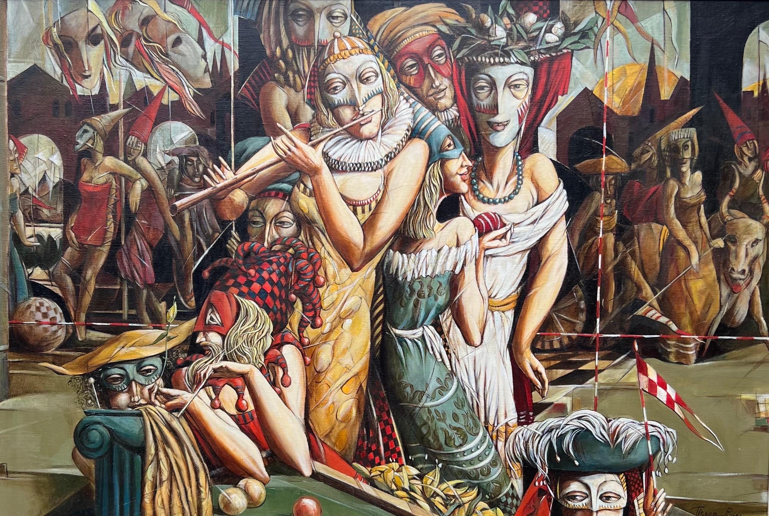 Masquerade  - Painting by Tigran Petrosian