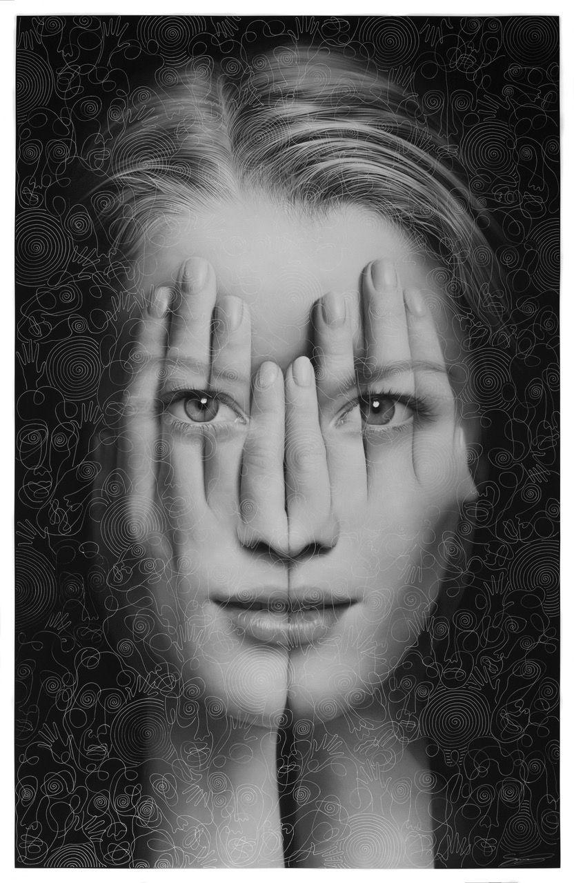 Mirror V - Mixed Media Art by Tigran Tsitoghdzyan