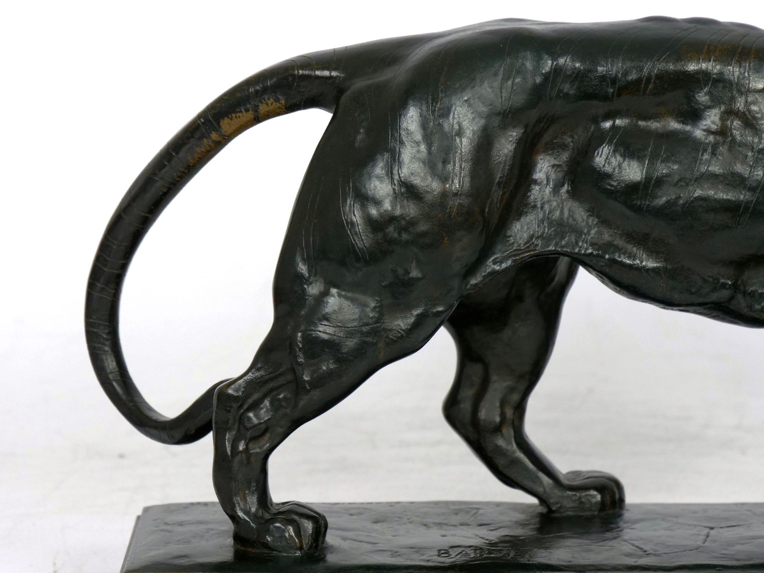 “Tigre Qui Marche” French Bronze Sculpture by Antoine-Louis Barye & Barbedienne 2