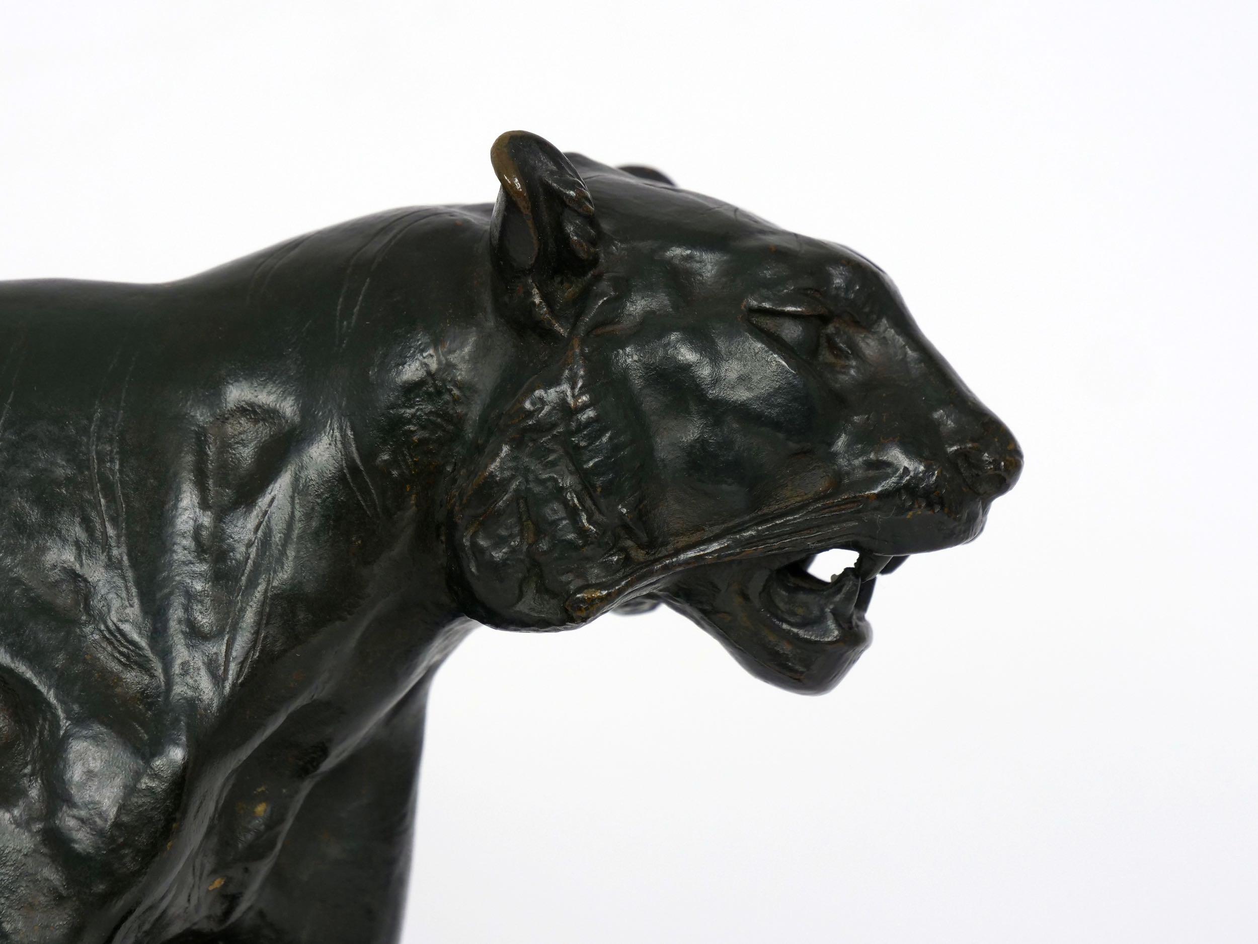“Tigre Qui Marche” French Bronze Sculpture by Antoine-Louis Barye & Barbedienne 3