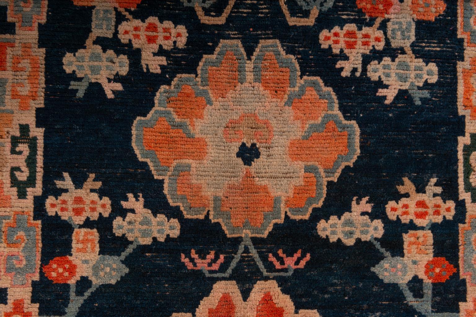 Tibetan Antique Rug from Private Collection 1