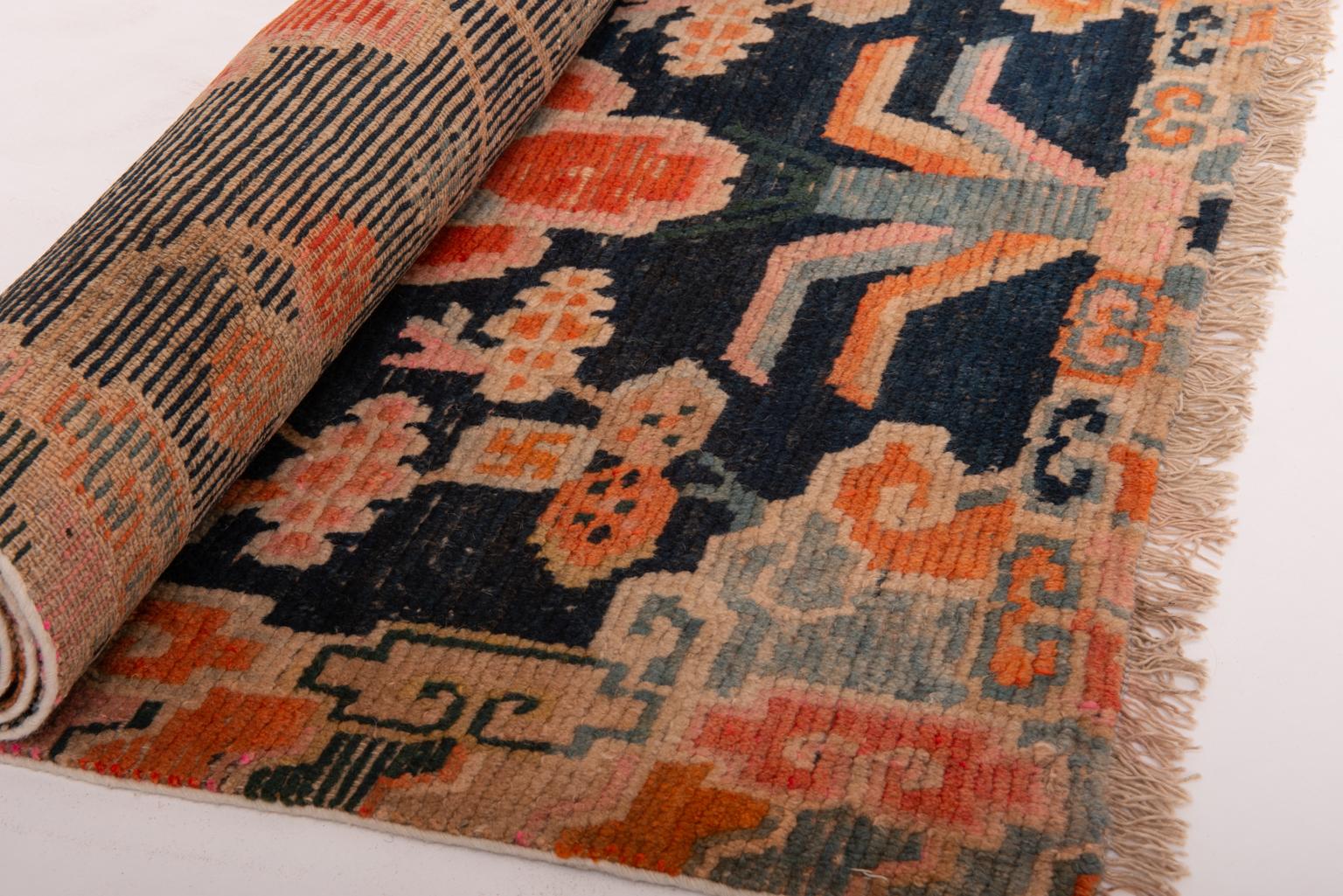 Tibetan Antique Rug from Private Collection 4