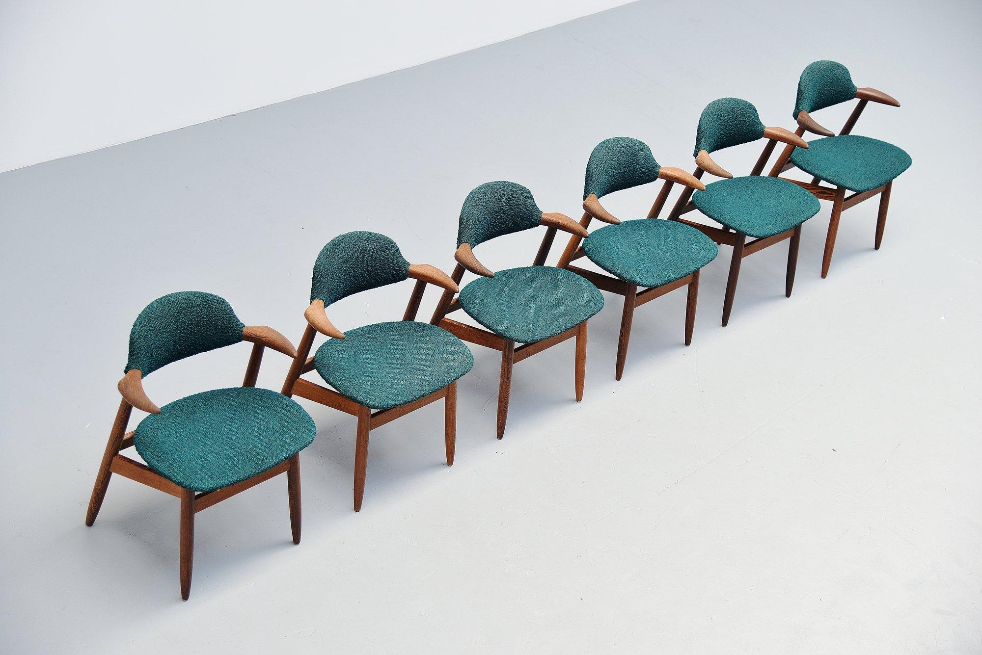 Mid-Century Modern Tijsseling Cowhorn chairs by Hulmefa Holland, 1960