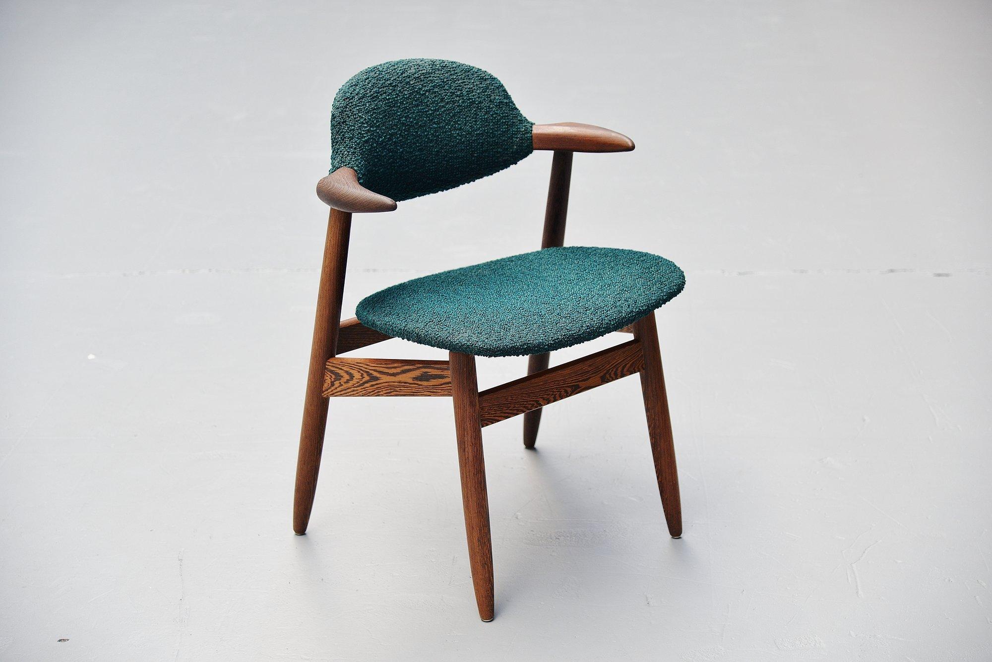 Tijsseling Cowhorn chairs by Hulmefa Holland, 1960 In Good Condition In Roosendaal, Noord Brabant