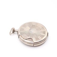 TIK-TAK Dubsky 1930 Austria Semi Automatic Pocket Petrol Lighter In Chromed