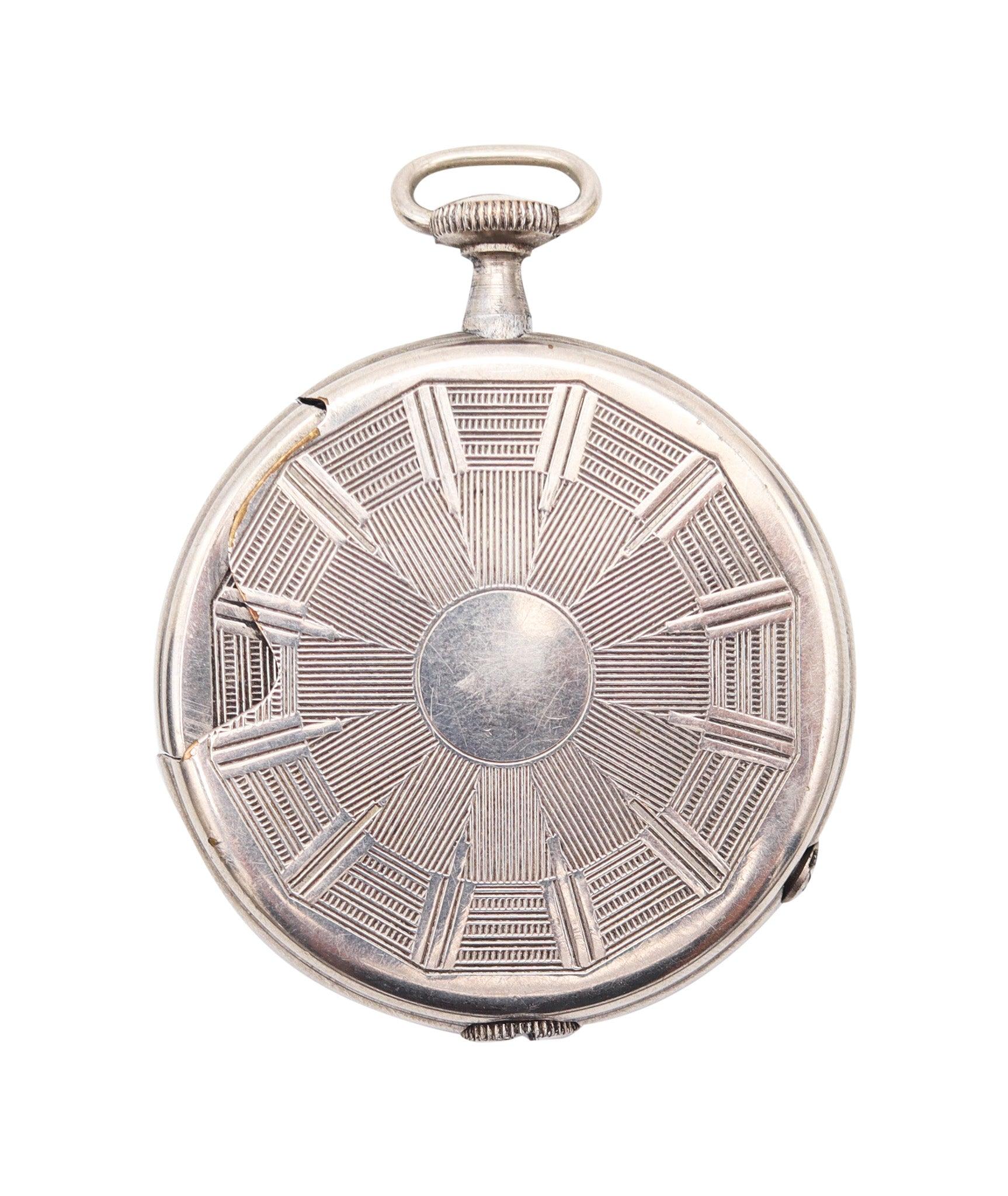 TIK-TAK Dubsky 1930 Austria Semi Automatic Pocket Petrol Lighter In Chromed in vendita