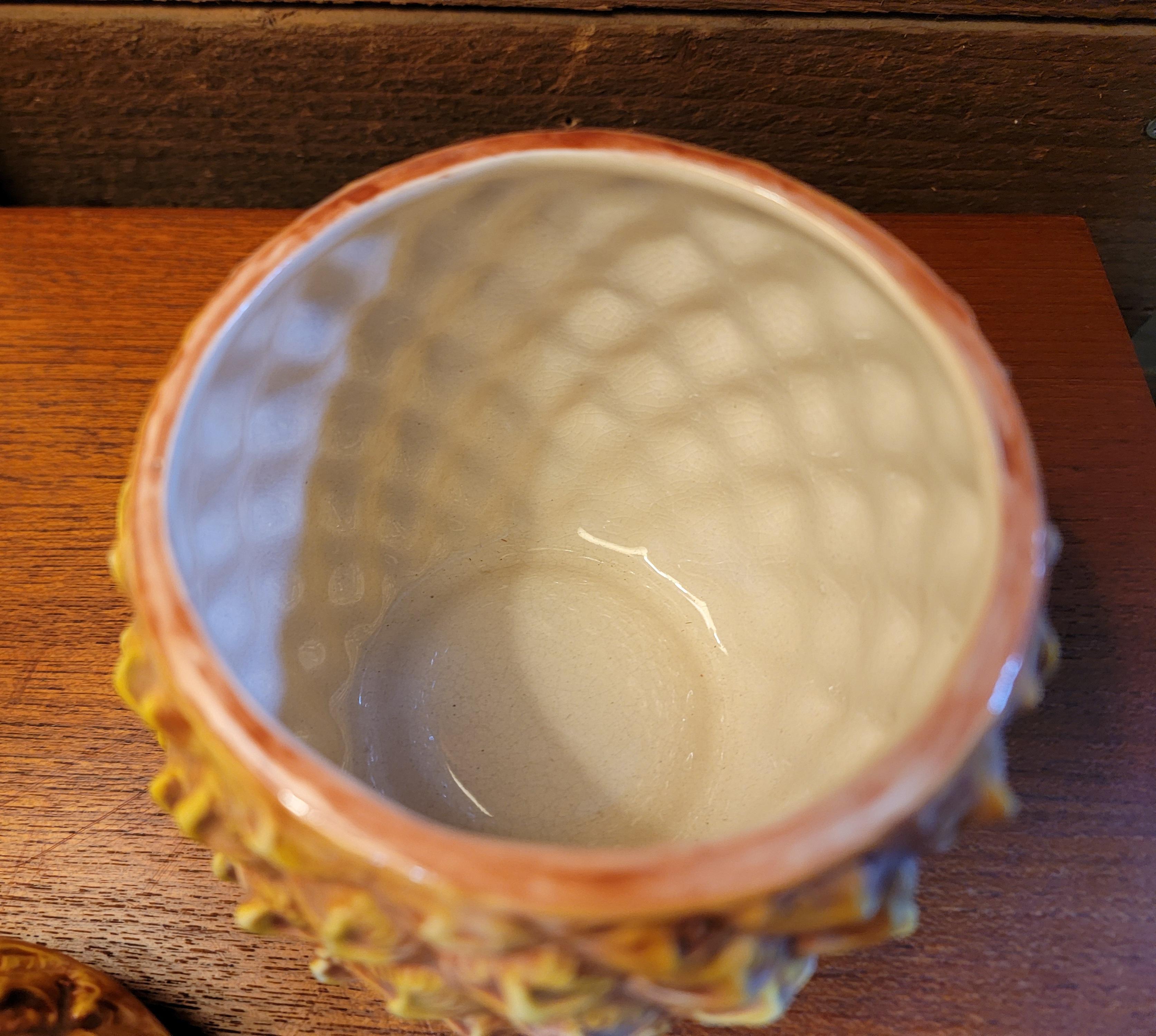 20ième siècle Tiki Bar Décoration Mug ananas en vente