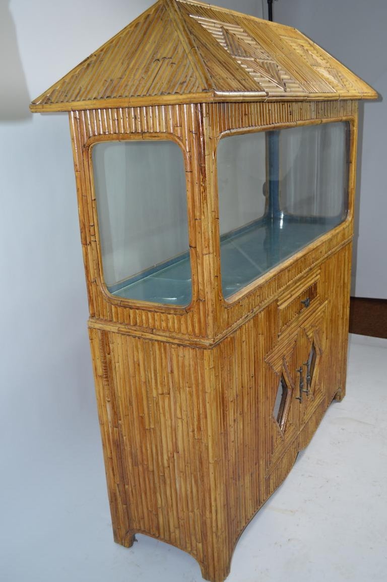 Tiki Style Bamboo Terrarium Vivarium Reptile Tank at 1stDibs