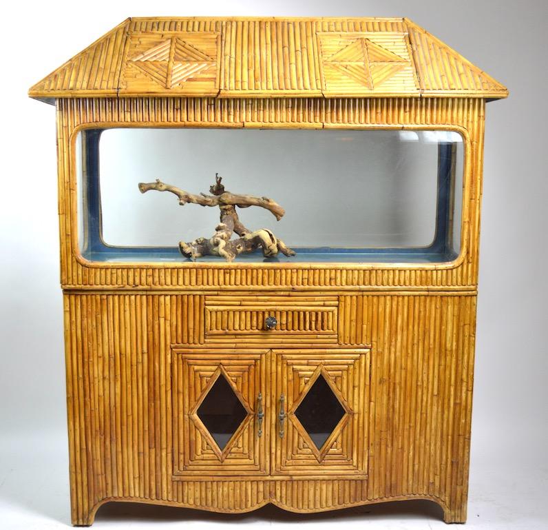 Tiki Style Bamboo Terrarium  Vivarium Reptile Tank 4