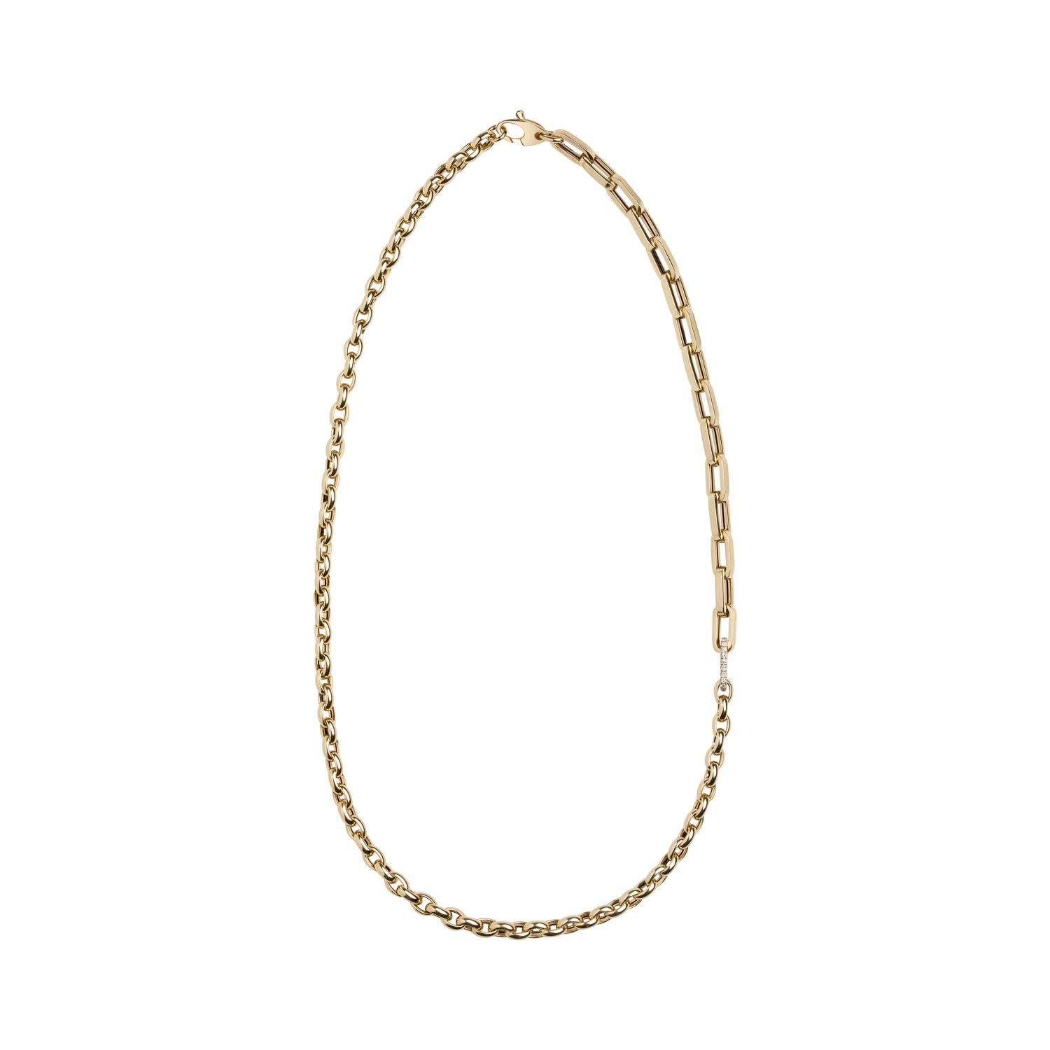 Wear our versatile Tilda 4-in-1 as a longer necklace, choker necklace, single bracelet or wraparound bracelet, with a removable diamond clasp that you can add charms to. 

Two lengths: 21.5'' or 22'' 
We recommend 21.5'' for those with daintier