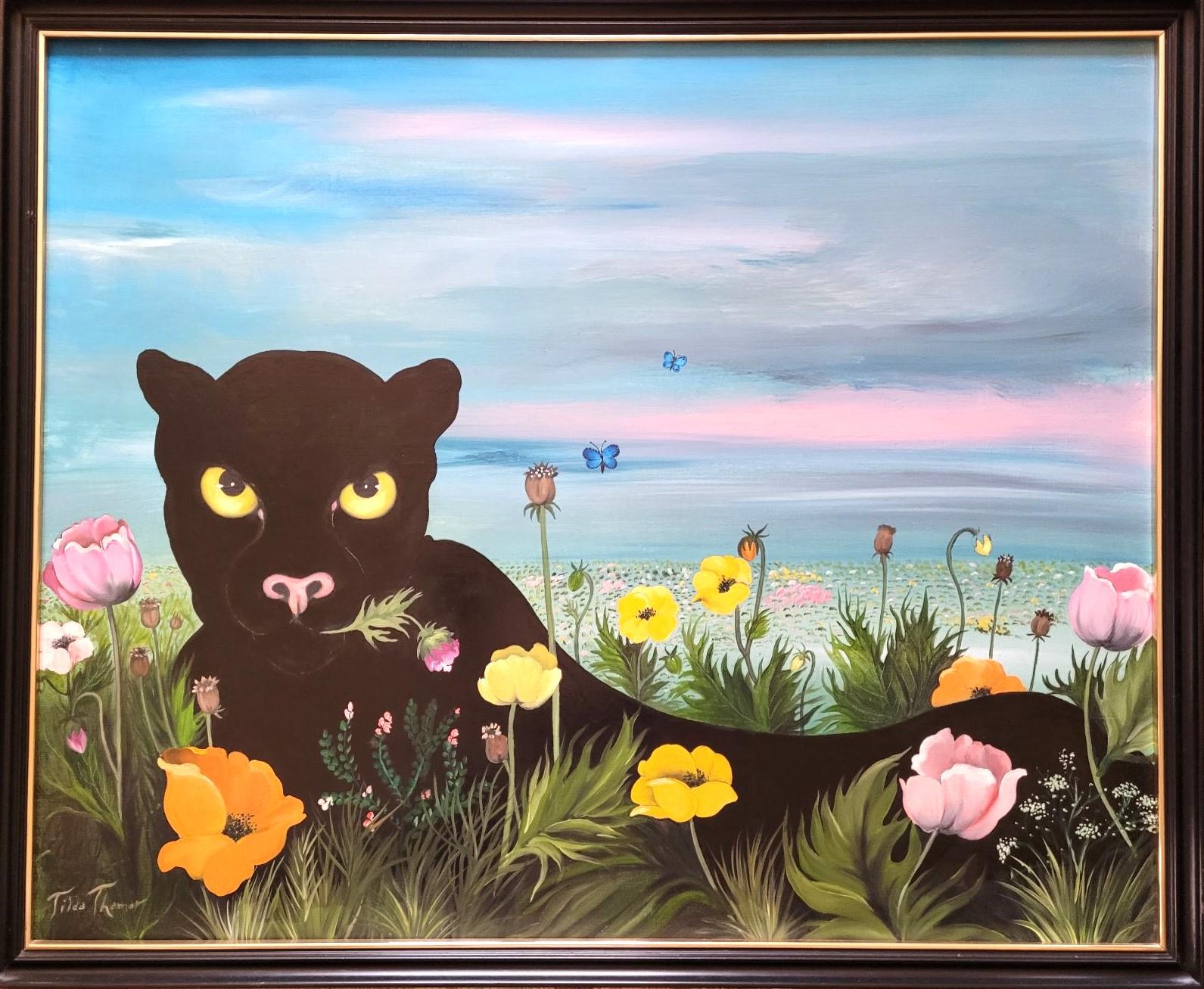 Tilda Thamar Animal Painting - Panthera negra