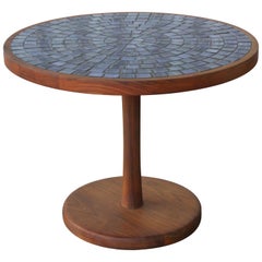 Tile and Walnut Table by Jane and Gordon Martz for Marhsall Studios, USA, 1960s