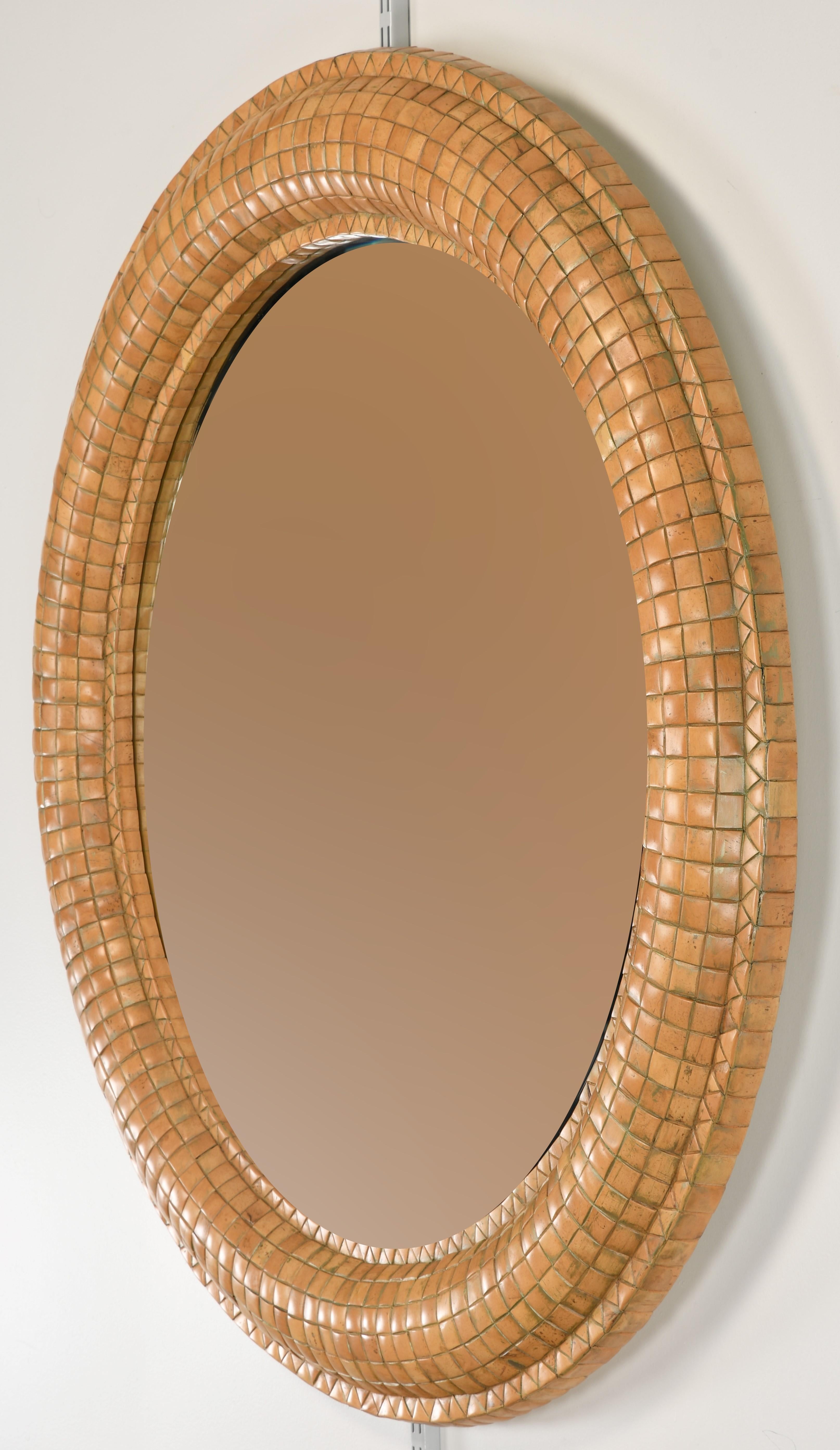Tile Composite Mirror by Kreiss, 1980s 1
