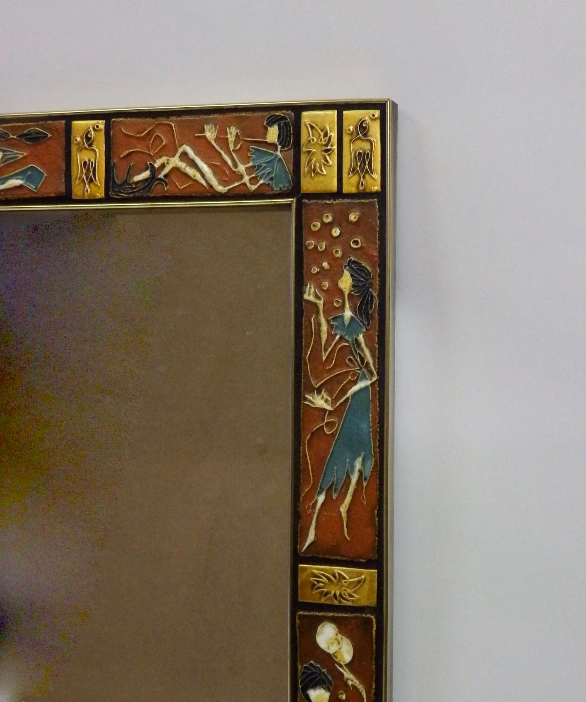 American Tile Framed Labarge Wall Mirror