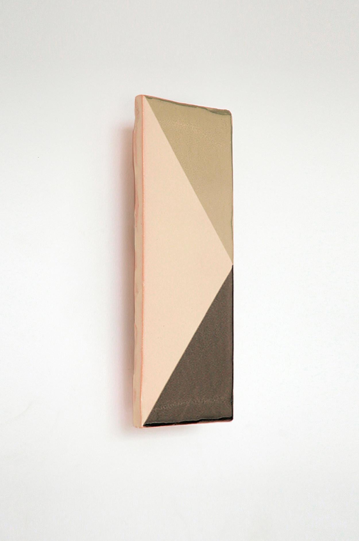 Aplique decorativo de cerámica verde y gris by Violaine d'Harcourt Siglo XXI y contemporáneo en venta