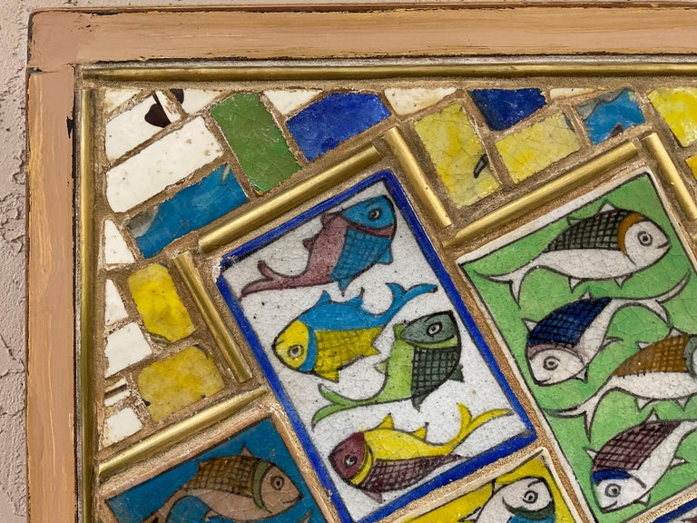 Tile Mosaic Wall Hanging by Joseph Malekan For Sale at 1stDibs